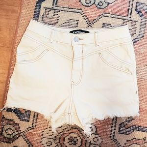 Express High Rise Shortie Shorts